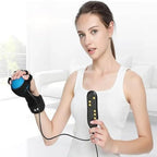 Electric Finger Massager, Hemiplegia Hand Massage Ball, Hot Compress Stroke Hemiplegia Finger Recovery Equipment, Finger Gripper Strength Trainer, for Dystonia and Stroke Patients