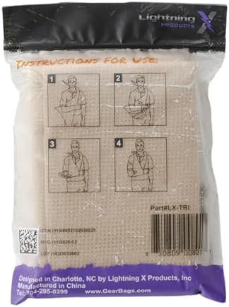 Lightning X Triangular Bandage w/Safety Pins | Pack of 20 | Non Woven & Latex Free | Triangle Sling