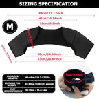 FERCAISH Double Shoulder Brace, Breathable Sports Protective Gear for Chronic Tendinitis Pain Relief, Shoulder Strap Brace for Sleeping Outdoor Lifting Sports(M)