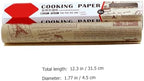 PRETYZOOM 1 Roll Baking Paper Oil Parchment Liner for Air Fryer Non-stick Baking Mats for Grilling Cooking and Desserts Silicone Oil Paper for Cookies and Bread