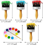 24pcs Art Paint Party Cupcake Toppers Paint Brush and Palette Theme Cupcake Toppers for Artist Birthday Party Decorations Art Painting Party Baby Shower Supplies