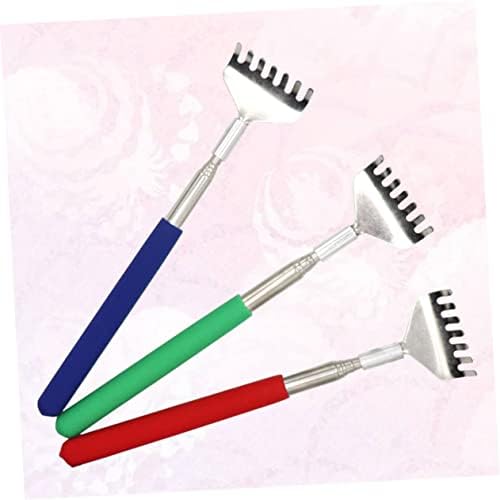 3pcs Back Scratcher Portable Massage Tool for Home Office Travel Comfortable Design Handle Random Color