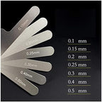 Orthodontic Gap Ruler Dental Interproximal Reduction Gauge Ruler Tooth Gap Measuring IPR System Stainless Steel Orthodontic Instrument