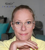 Eyekepper Oval Spring Hinges Ladies Reading Glasses +1.00 Transparent Frame Round Reader Eyeglasses for Women Reading