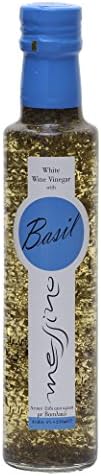 Messino White Wine Vinegar with Basil imported from Greece, 250 ml