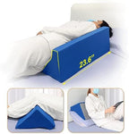 Bed Wedge Pillow for Sleeping Seniors Incline Triangle Pillow Adults Post Surgery Back Support Bedsore Pressure Relief Positioning Foam Medical Wedge Bedridden Patient Body Leg Support（23.6"）