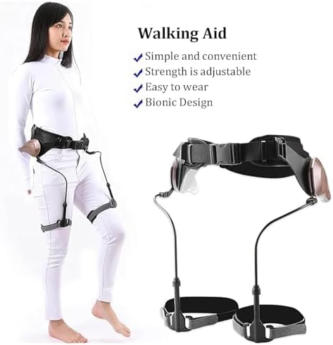 Bionic Power Body Walking Aids Exoskeleton Ergonomic Power Walking Aid 50% Effort Reduction Lower Limbs Assisted Rehabilitation Training Equipment People with Limited Mobility
