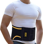 ORTONYX Elastic Back Support Brace for Men and Woman, 3D Knitted Design with Removable 3D Lumbar Pad, Breathable and Ergonomic, Hook&Loop Closure with Hand Loop for Easy Use, M-L