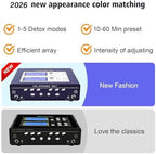 Professional Ionic Foot Bath Detox Machine, Dual Foot Detox Machine for 2 Users with Heating Belt, 5 Detox Mode, Dual Channel, Suitable for Home Beauty Salon Foot Spa Use…