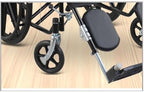6 Inch 7 Inch 8 Inch Polyurethane Manual Wheelchair Wheel Universal Wheel with Bearing 1 Pair(Black,7 inches)