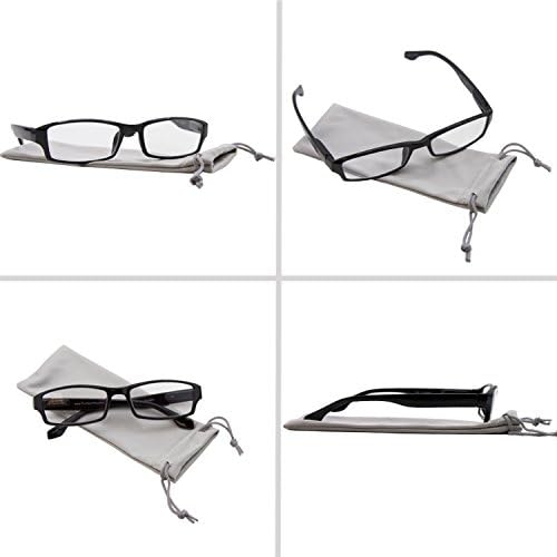 TruVision Readers OTC Reading Glasses, Comfort Spring Hinges for Men and Women, 9501-2 Pk