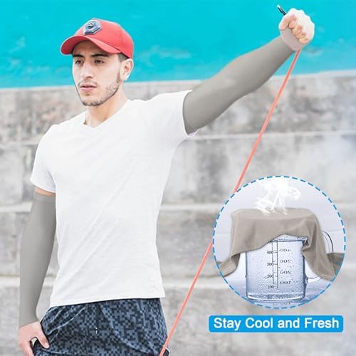 Arm Sleeves for Men and Women 1PCS, UV Sun Protection Compression Sleeves
