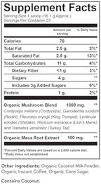 Fabula Instant Mushroom Coffee with Cordyceps, Reishi King Trumpet, Shiitake, Lion’s Mane, Turkey Tail, Organic Arabica Blend - Low Acid, Mold Free - 13 oz