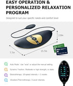 Lumbar Traction Device, Electric Lower Back Stretcher Device with Dynamic Airbag, 3 Level Vibration Massage, Adjustable Temperature from 113 to 131℉ (45 to 55℃), Easy to Use