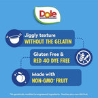 Dole Fruit Bowls Peaches in Strawberry Flavored Gel Snacks, 4.3oz 24 Total Cups, Gluten & Dairy Free, Bulk Lunch Snacks for Kids & Adults