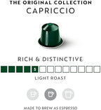 Nespresso Capsules Original Line, Capriccio, Medium Roast Espresso Coffee, 50 Count Coffee Pods