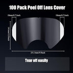 Frienda 100 Pcs Peel off Lens Cover Shield Respirator Mask Protective Cover Compatible with 6885, 6000, 6700, 6800, 6900 Series