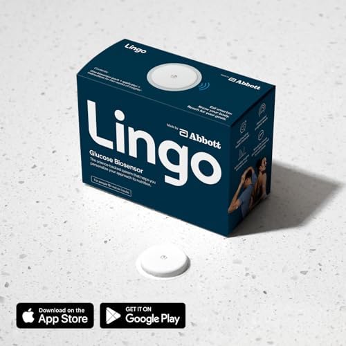 Lingo Continuous Glucose Monitor (CGM). Made by Abbott. Optimize Your Nutrition with Real-time Glucose Data & Insights. 1 Lingo biosensor lasts up to 14 Days*. Works with iOS and Android. US Only.