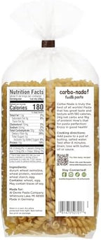 Al Dente Carba-Nada Fusilli - Low Carb, High Protein - Keto & Point-Based Diet-Friendly, Artisanal Pasta Noodles, Cage-Free Eggs & Non-GMO Ingredients. 12oz Bags (Pack of 6)