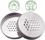 Mason Jar Lifestyle Grater/Shredder Lid for Wide Mouth Jars (3 Pack)