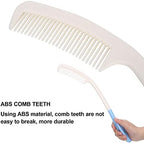 ZJchao Long Reach Handled Comb and Hair Brush Set, Anti-Slip Handle Comb Air Cushion Hairbrush Soft Easier Styling Comb Beauty Hair Accessory Applicable to Elderly and Hand-Disabled People