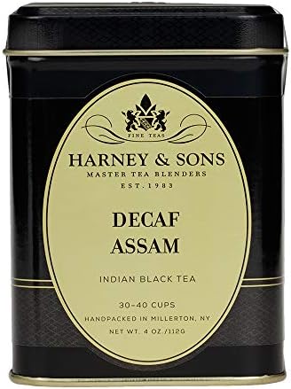 Harney & Sons Decaffeinated Assam Loose Tea, Assam, 4 Oz