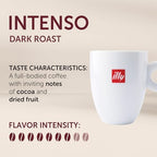 Illy Intenso Whole Bean Coffee, Dark Roast, Intense, Robust And Full Flavored With Notes Of Deep Cocoa, 100% Arabica Coffee, No Preservatives, 8.8 Ounce (Pack Of 1)