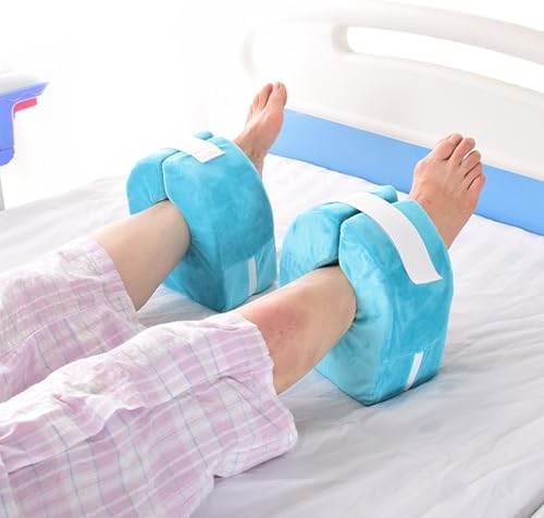 Adult Bed Sore Pads Wedge Foot Support Pillow Pressure Ulcer Ankle Protector Ring Foot Rest Pillows Bedridden Patient Elderly Heel Cushion Sleeping Elevated Foam Pad Leg Post Surgery Recovery Pillow