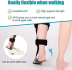 Carbon Fiber AFO Brace Lightweight Ankle Foot Orthosis Foot Drop Brace AFO Rehabilitator for Drop Foot, Stroke, Hemiplegia (M-Right (Carbon Fiber))