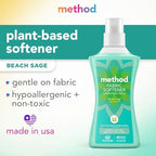 Method Fabric Softener; Beach Sage; 53.5 Ounces; 45 Loads; 1 pack; Packaging May Vary