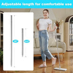 JOYMOOP Mop Handle Extension Rods, for Extending & Replacing Flat Mop, Stainless Steel Mop Handle Rods, Pack of 2 pcs Rods