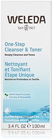 Weleda One-Step Face Cleanser & Toner, 3.4 Fl Oz