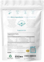 Micro Ingredients Extra Strength Omega 3 Fish Oil Supplements 1,000mg Per Serving, 300 Softgels | Lemon Flavored | Burpless | EPA 180mg + DHA 120mg | Deep Sea Fish