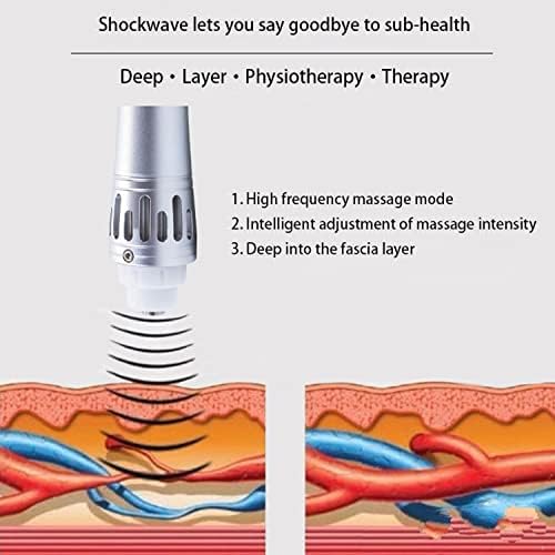 KLUFO Shockwave Therapy Machine for ED,Shockwave ED Therapy Machine ESWT Shock Wave Therapy Treatment Equipment for Pain Relief, Erectile Dysfunction(110-240V),Rosegold