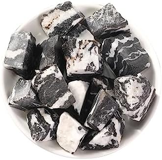 Zebra Onyx Raw Crystals, Large 1.25-2.0" Healing Crystals Natural Rough Stones Crystal for Tumbling, Cabbing, Fountain Rocks, Decoration, Polishing, Wire Wrapping, Wicca & Reiki