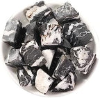 Zebra Onyx Raw Crystals, Large 1.25-2.0" Healing Crystals Natural Rough Stones Crystal for Tumbling, Cabbing, Fountain Rocks, Decoration, Polishing, Wire Wrapping, Wicca & Reiki