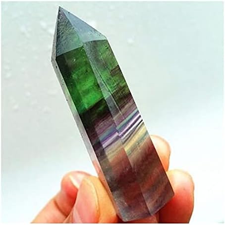 Health & Household Natural Fluorite Quartz Crystal Wand Point