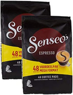 Senseo Espresso Dark Roast Coffee Pods – 96 Count (2 Packs) – Concentrated Strong Flavor with Rich Crema – Single-Serve Coffee Pads Compatible with PeleCom Machines