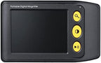 Portable Digital Video Magnifier Electronic Reading Aid 3.5 Inch LCD Screen for Low Vision 2x-25x Zoom Foldable Handle (Black)