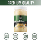 Best of Thailand Japanese White Pickled Sushi Ginger | No MSG | 2 Jars of 12oz Fresh Sliced Young Gari Pickled Ginger in All Natural, Sweet Pickling Brine with Color | Fat-Free, Sugar-Free, Kosher