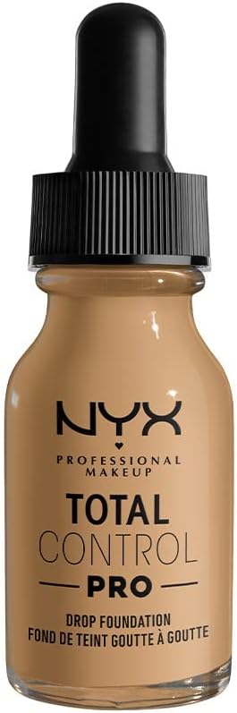 NYX PROFESSIONAL MAKEUP Total Control Pro Drop Foundation, Skin-True Buildable Coverage - Beige