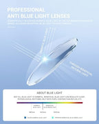 LUFF Rimless Reading Glasses for Women Men Blue Light Blocking Computer Reader Stylish Lightweight Eyeglasses