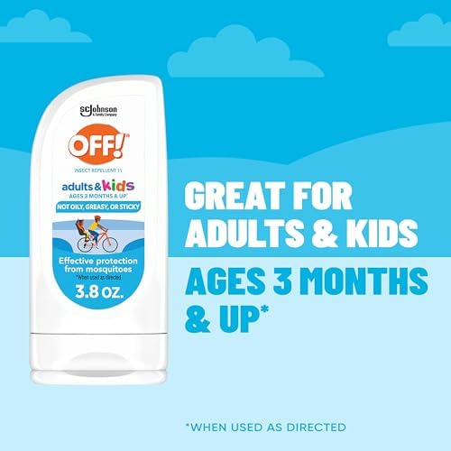 Off! Insect Repellent Lotion for Adults & Kids, Fragrance-Free Picaridin Bug Repellent for Everyday DEET-Free Protection from Mosquitoes and Ticks, 3.8 oz