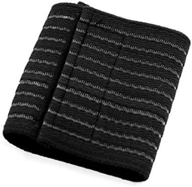 uxcell Black Elastic Sports Wrist Brace Band Hand Palm Wrap Bandage Guard Supporter