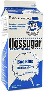 Cotton Candy Floss Sugar- Blue Raspberry, Pink Vanilla, Strawberry-1/2 Gallon-Three Pack