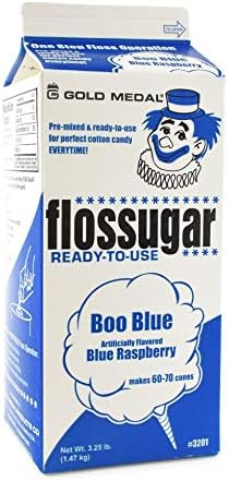 Gold Medal Variety Candy Flossugar (Blue Raspberry and Pink Vanilla) , 52 oz - 1/2 Gallon, 2 Pack
