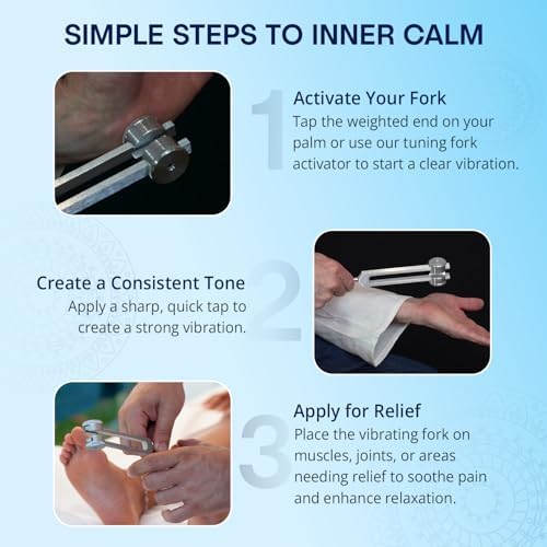 Otto 128 Weighted Tuning Fork for Healing, Made in The USA, Chakra Healing, Sound Therapy for Reducing Inflammation, Meditation, Relaxation, Sound Healing Instruments & Sound Therapy Instruments