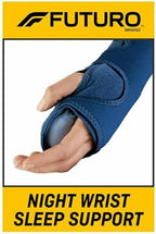 FUTURO Night Wrist Support, Left or Right, Adjustable, Helps Provide Nighttime Relief of Carpel Tunnel Symptoms, Made of Breathable Material, Easy-to-Use Sleeve Design, One Size Fits Most (48462ENR)