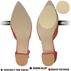 Non-Slip Shoes Pads Sole Protectors Adhesive, High Heels Anti-Slip Shoe Grips (Beige 3pairs)