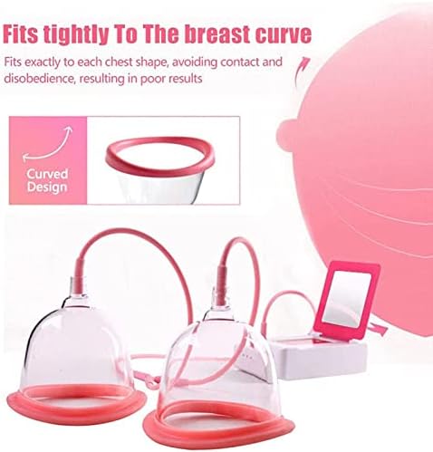 Massage Electric Breast Electric Chest Massager, Anti-Sagging Firming Breast Blood Circulation, USB Bust Lift Enhancer Massager Machine Home Breast Care Device (D-Cup)